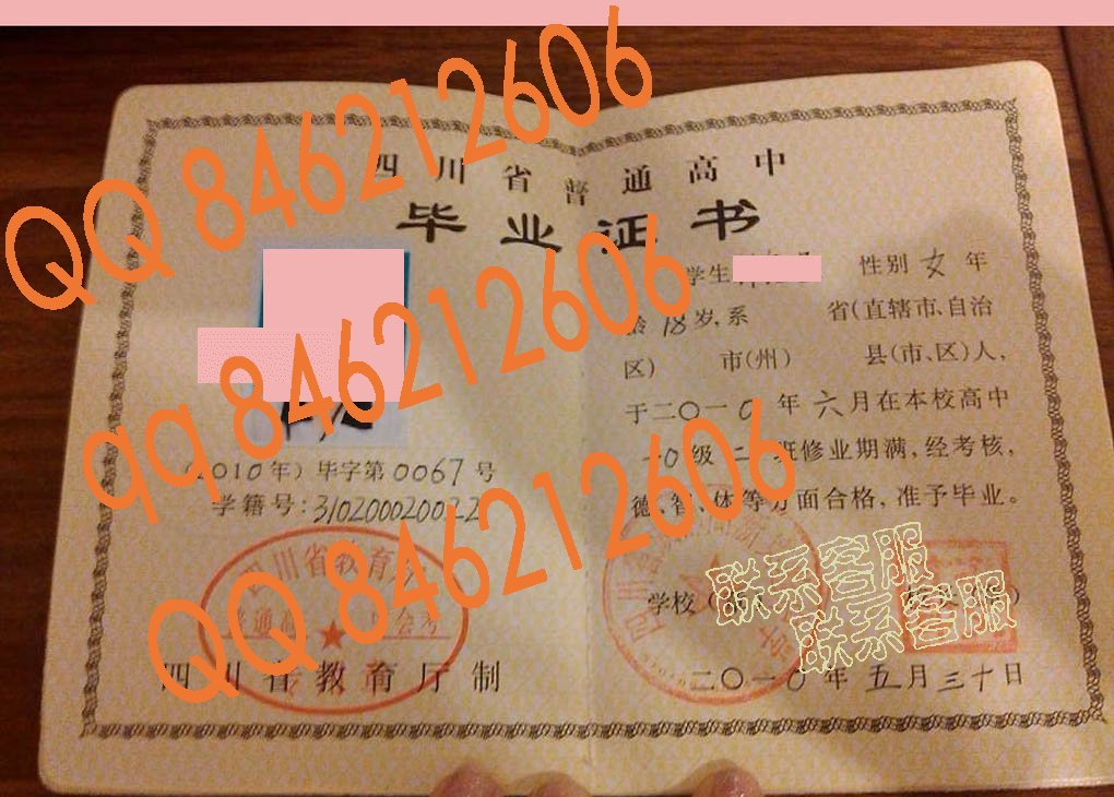 四川省成都高新实验中学毕业证样本