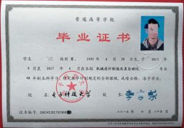 电子科技大学毕业证学位证样本/图片