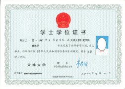天津大学仁爱学院毕业证学位证原版样